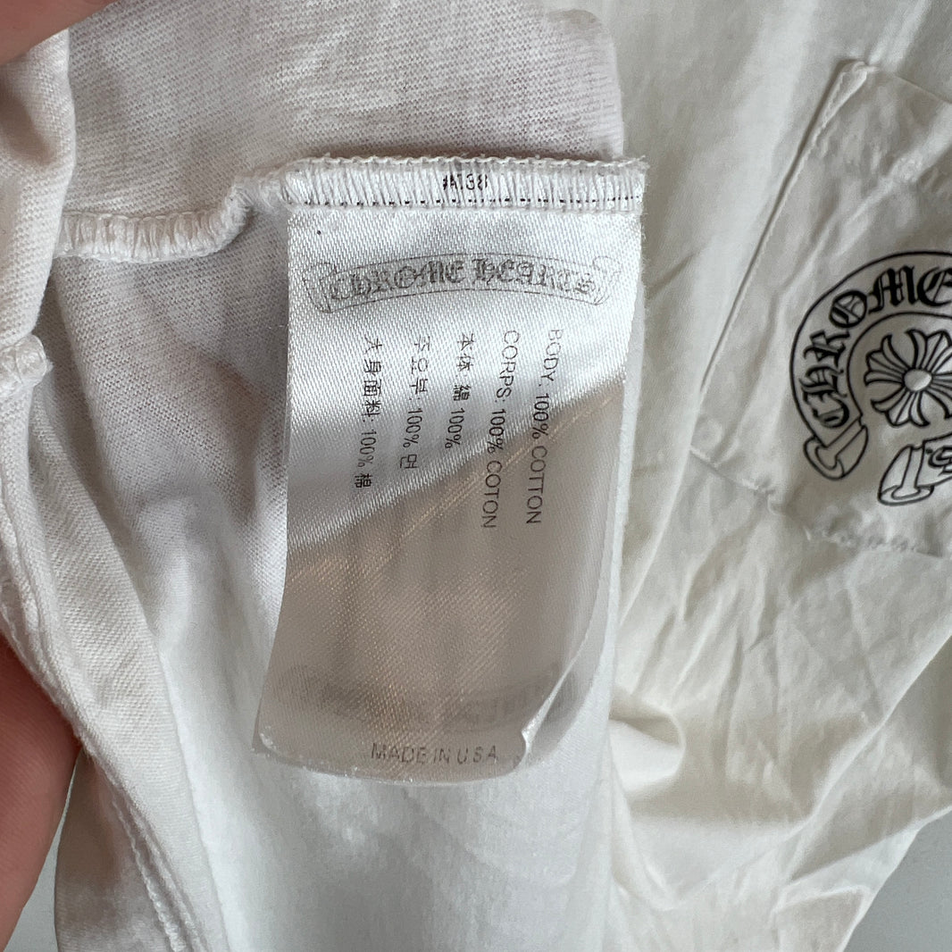 Chrome Hearts White Horseshoe T-Shirt