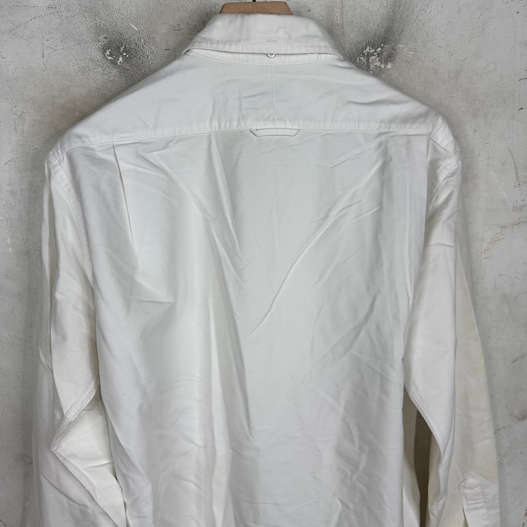 Thom Browne White Canvas Button Up