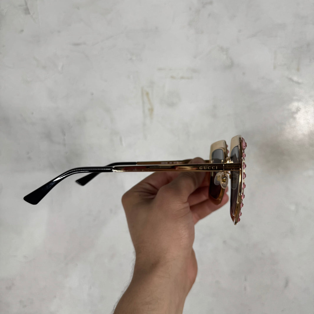 Gucci GG0115S Crystal Sunglasses