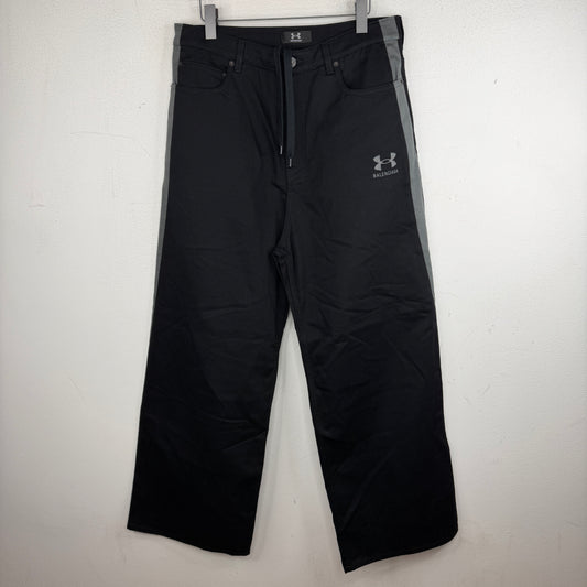 Balenciaga Under Armour Baggy Striped Track Jeans