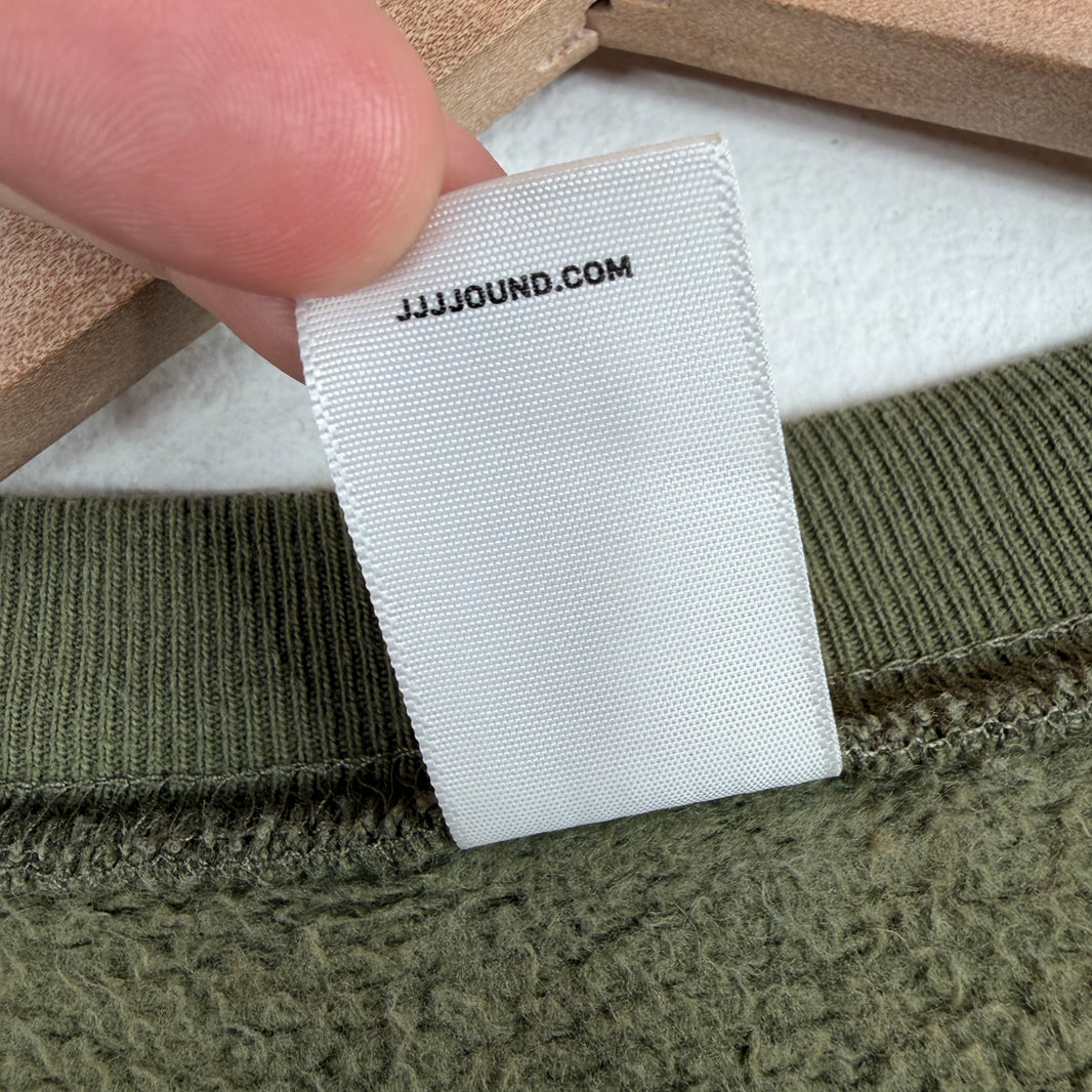 JJJJound Green Small Logo Crewneck