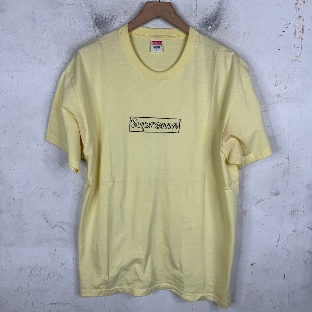 Supreme Kaws Chalk Box Logo T-Shirt