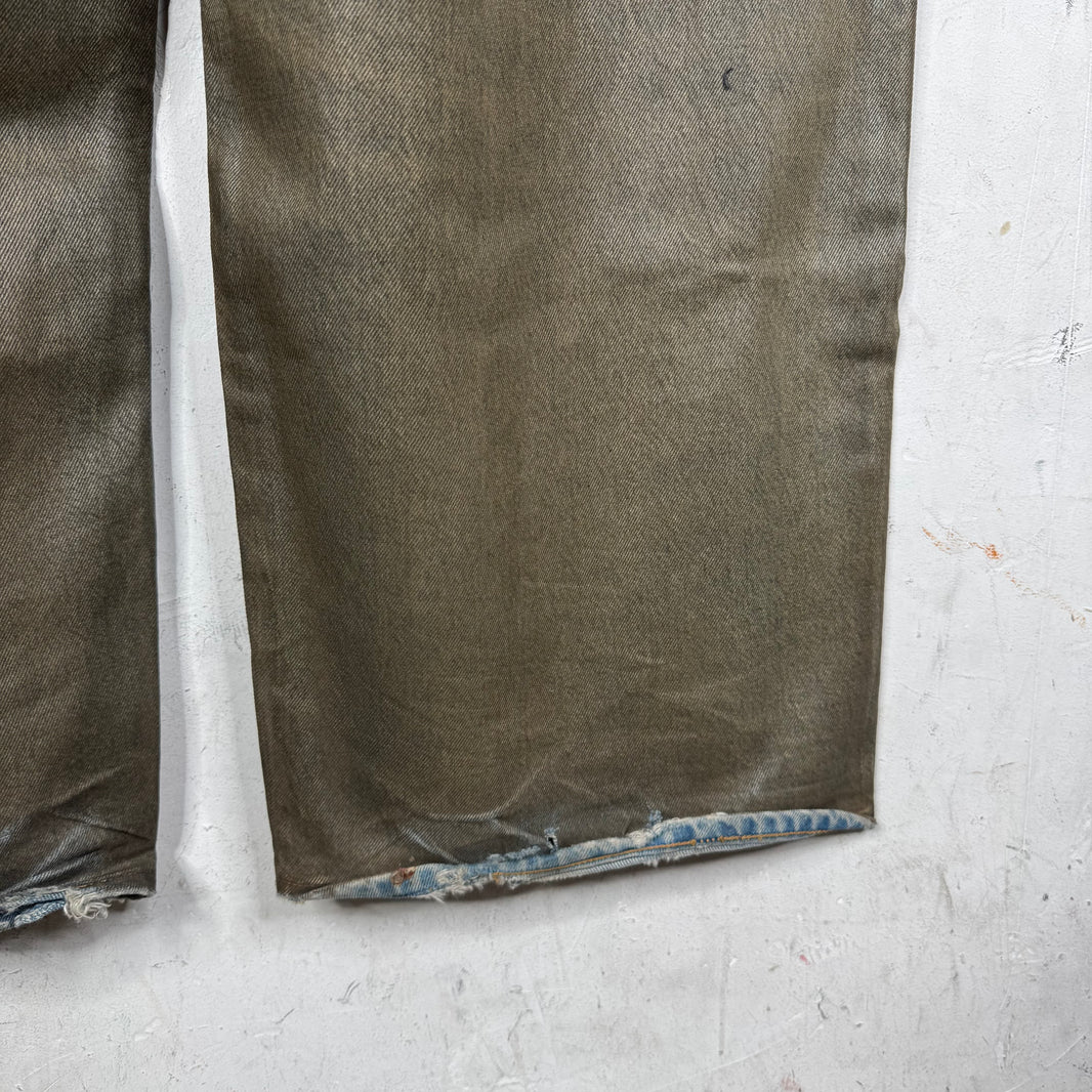 Acne Studios Waxed Baggy Jeans