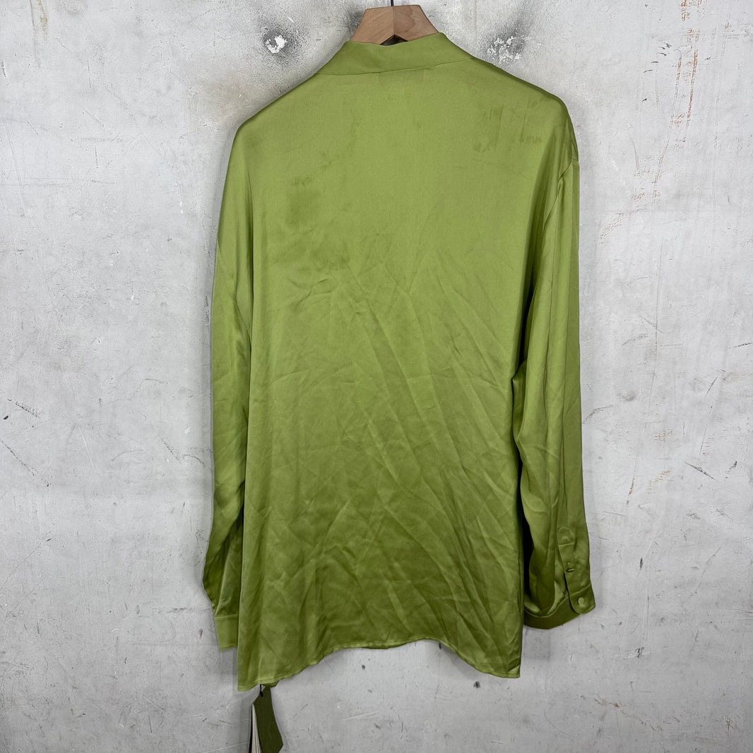 Gucci Silk Tie Green Shirt