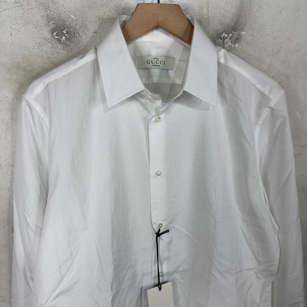 Gucci White Employee Buttoned Shirt