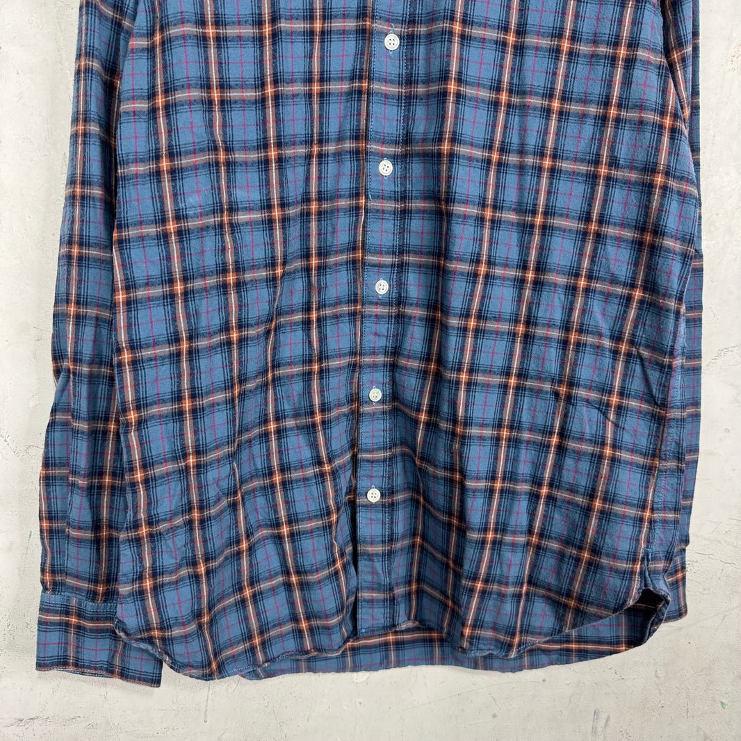 Saint Laurent Blue Plaid Flannel