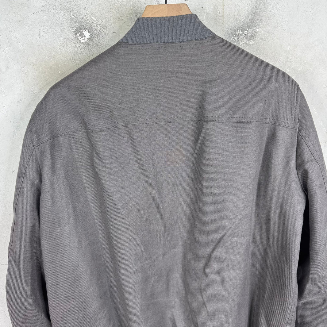 Rick Owens Sisyphus Blu Canvas Bomber