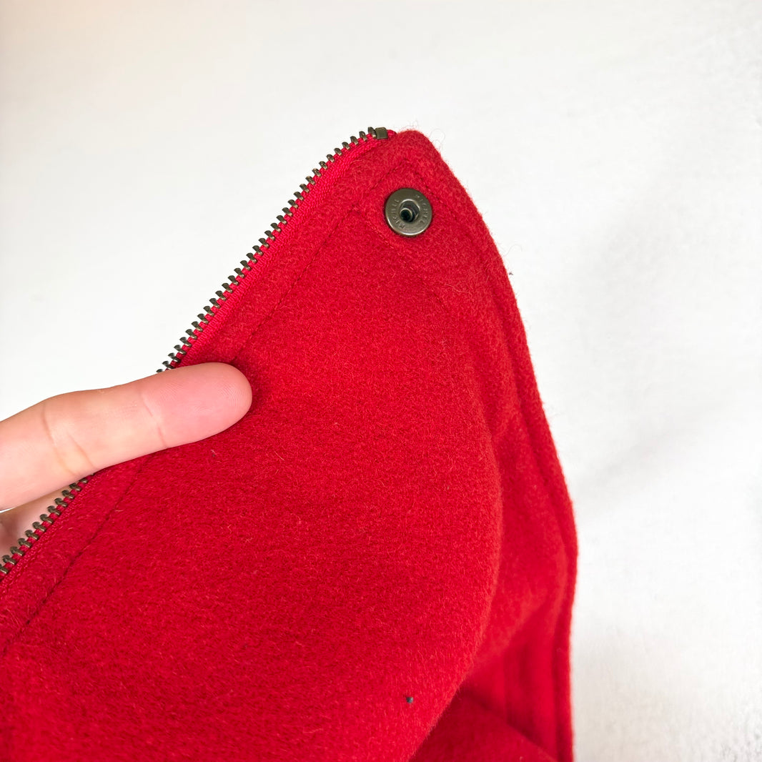 Supreme Red Arc Logo Varsity Jacket