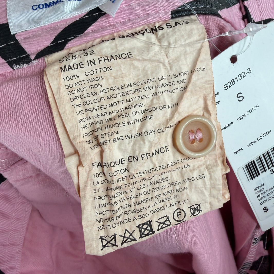 CDG Pink Graffiti Trousers