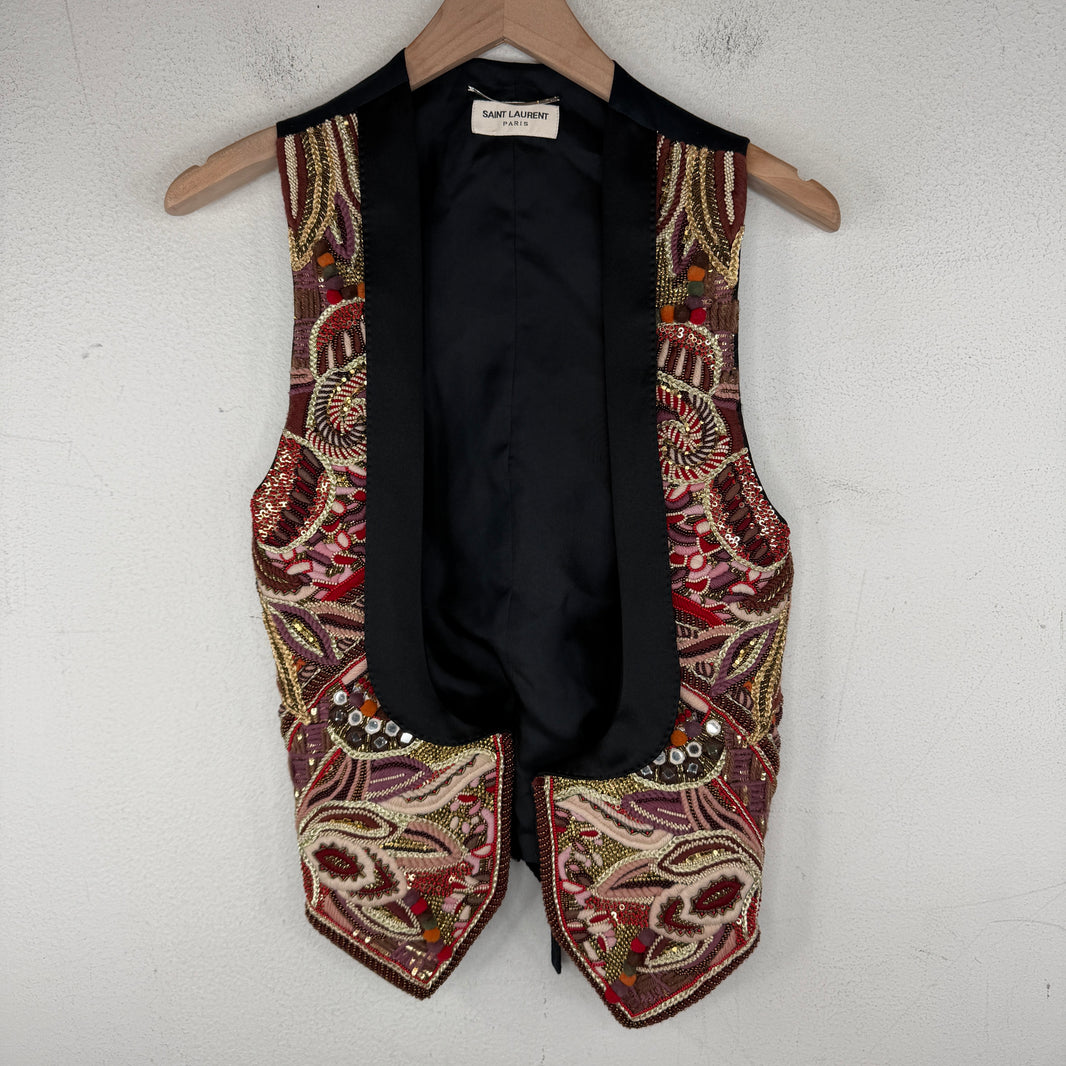 Saint Laurent Psych Rock Embellished Vest