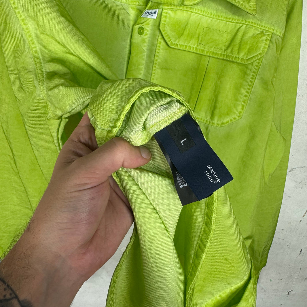 Martine Rose Green Nylon Overshirt