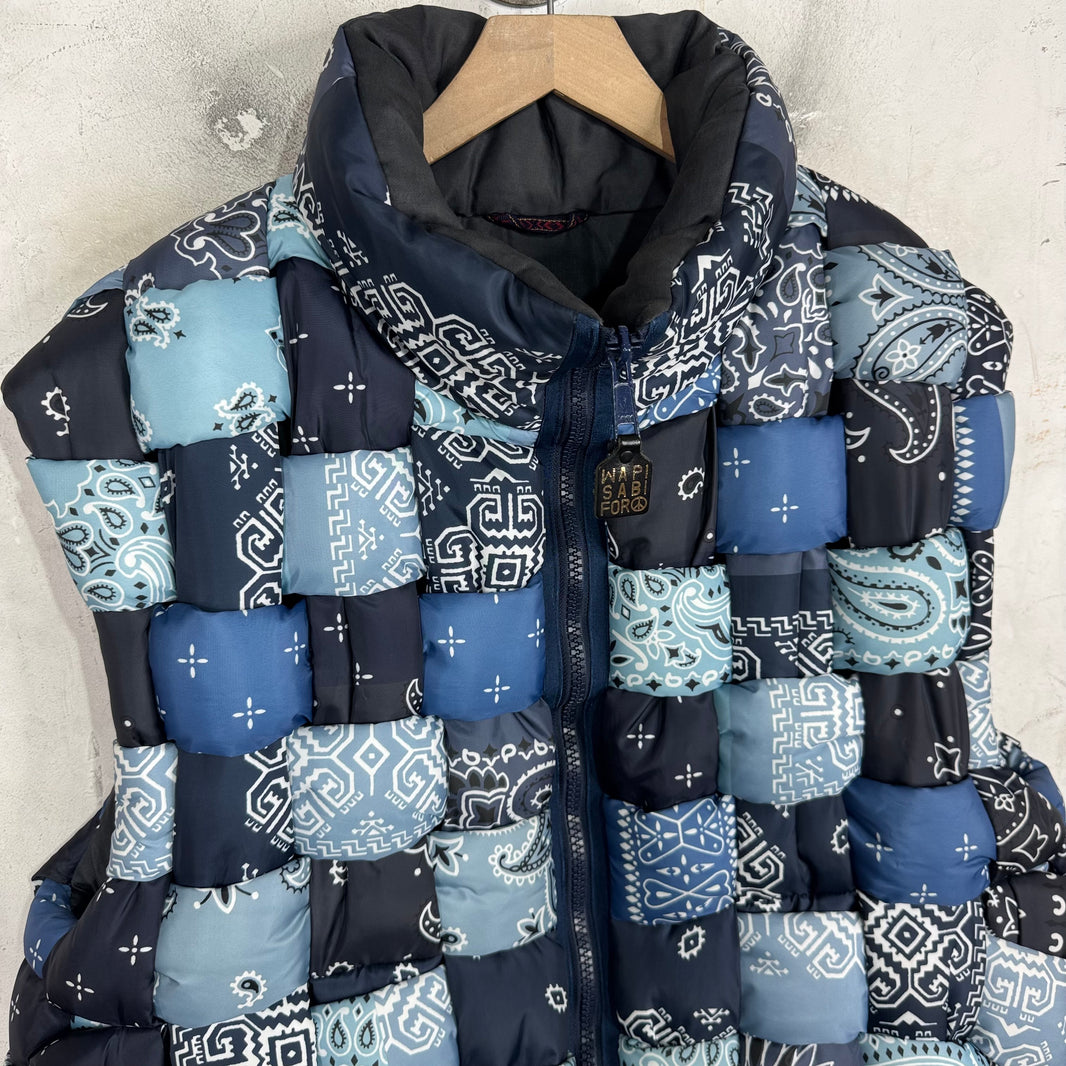Kapital Blue Keel Woven Vest