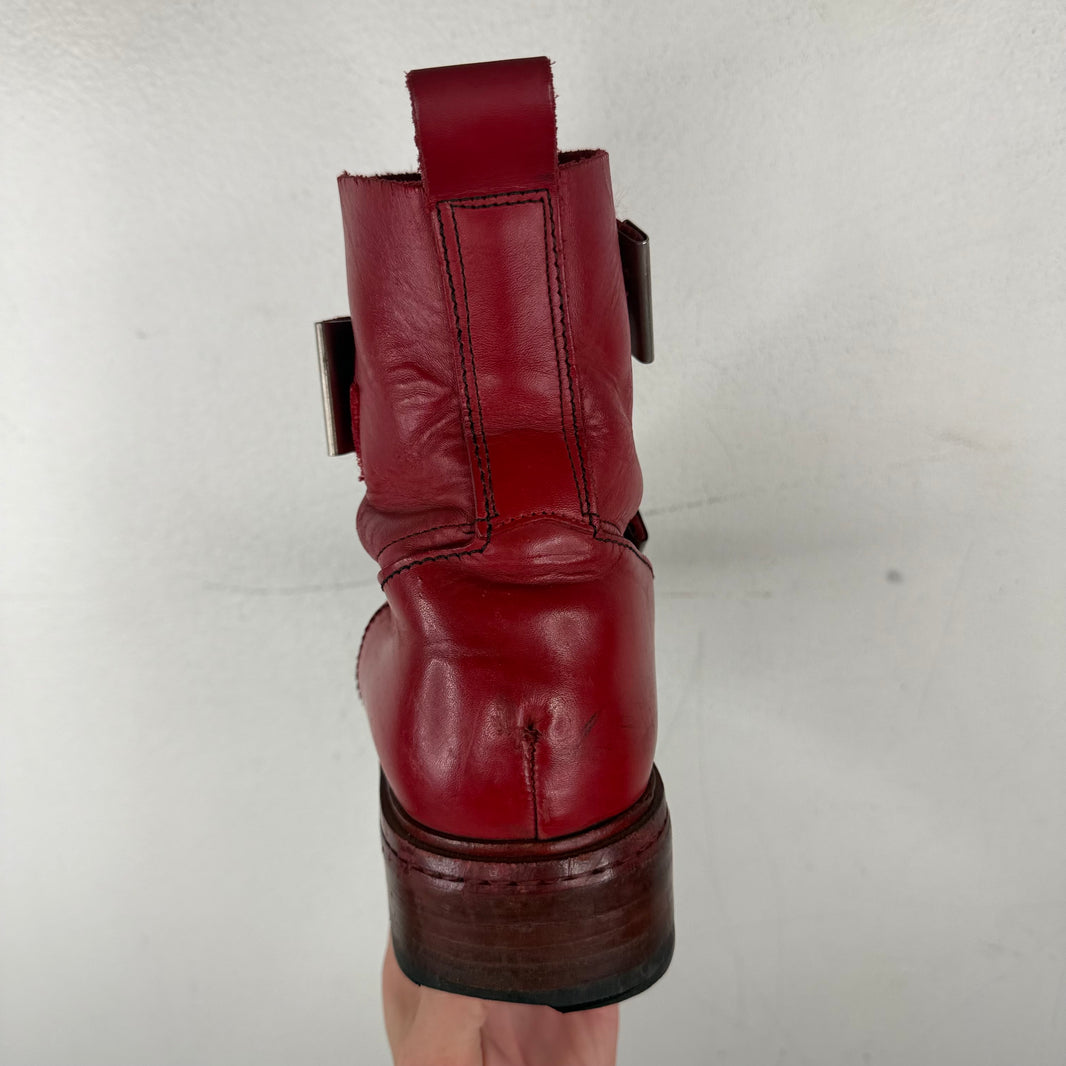 Dirk Bikkemberg 1995 Quad Metal Strap Boots