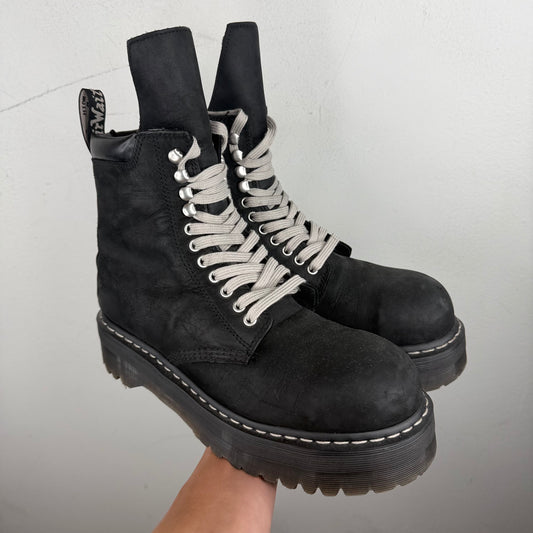 Rick Owens Doc Martens Steel Toe Quad Boots