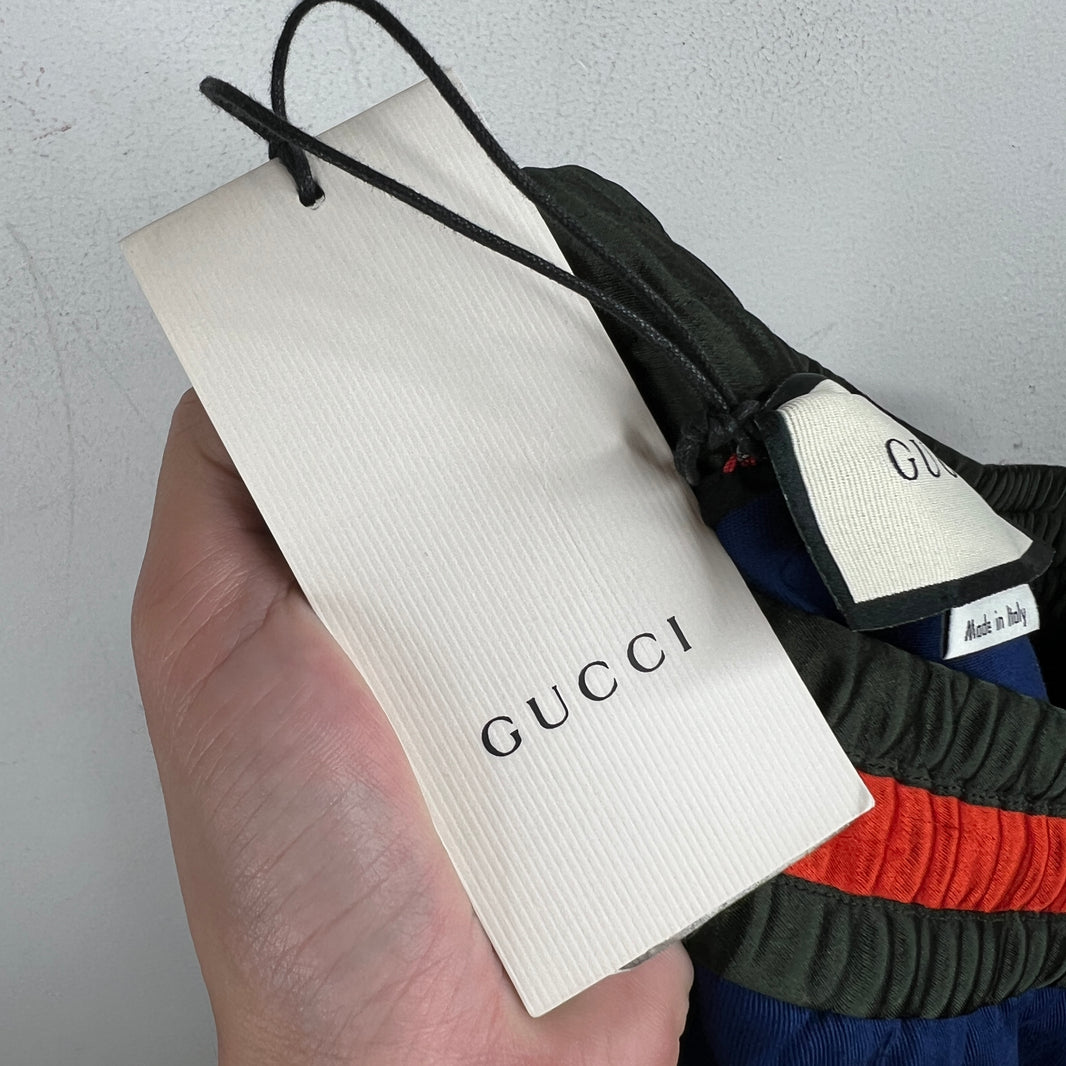 Gucci Blue Elastic Band Pants
