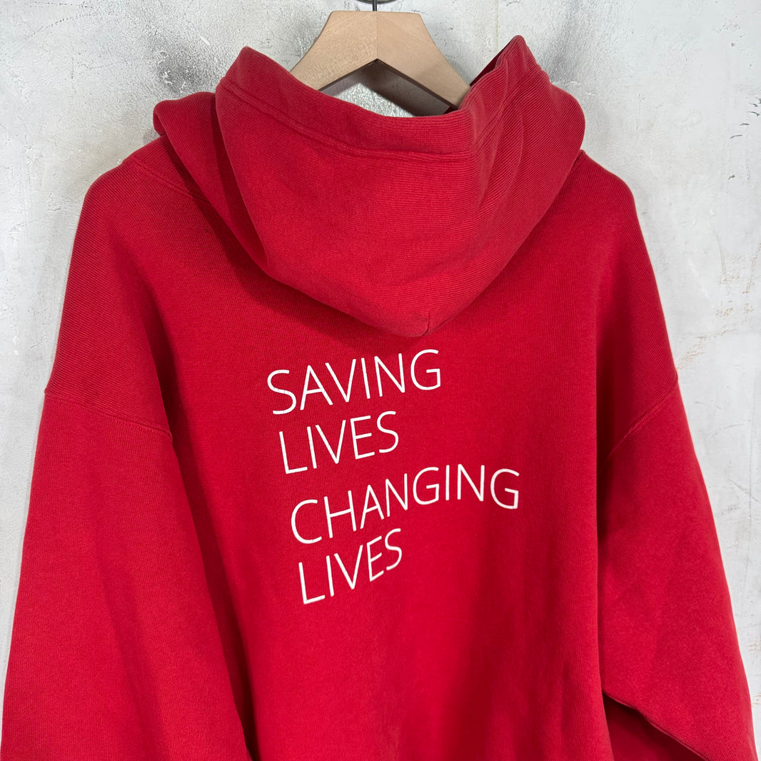 Balenciaga Red WFP Hoodie