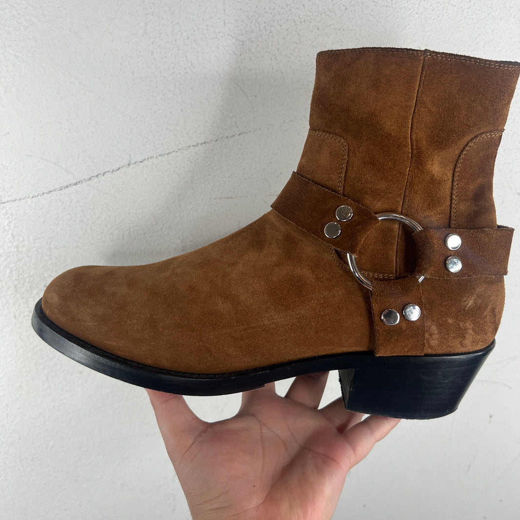 Balenciaga Suede Harness Boots