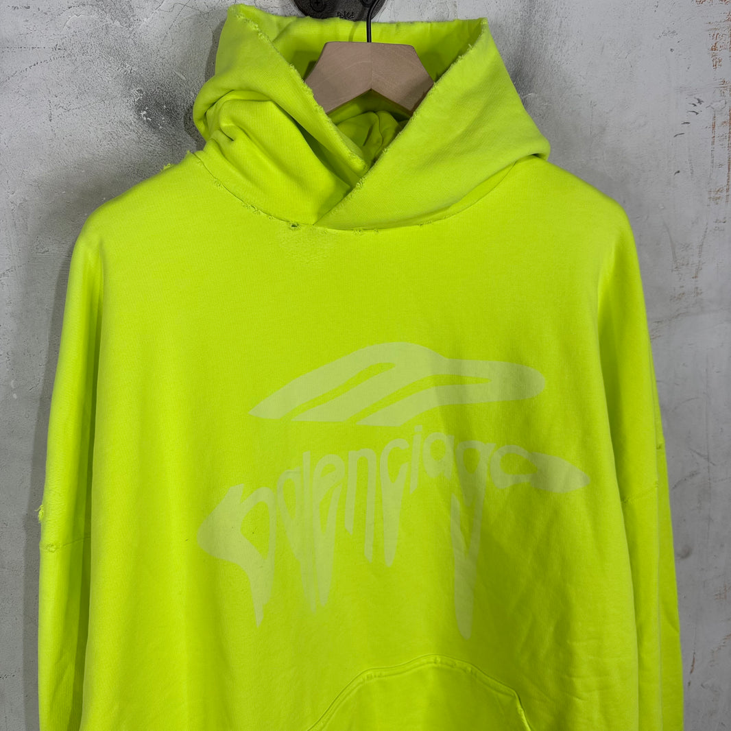 Balenciaga Neon Warped 3B Hoodie
