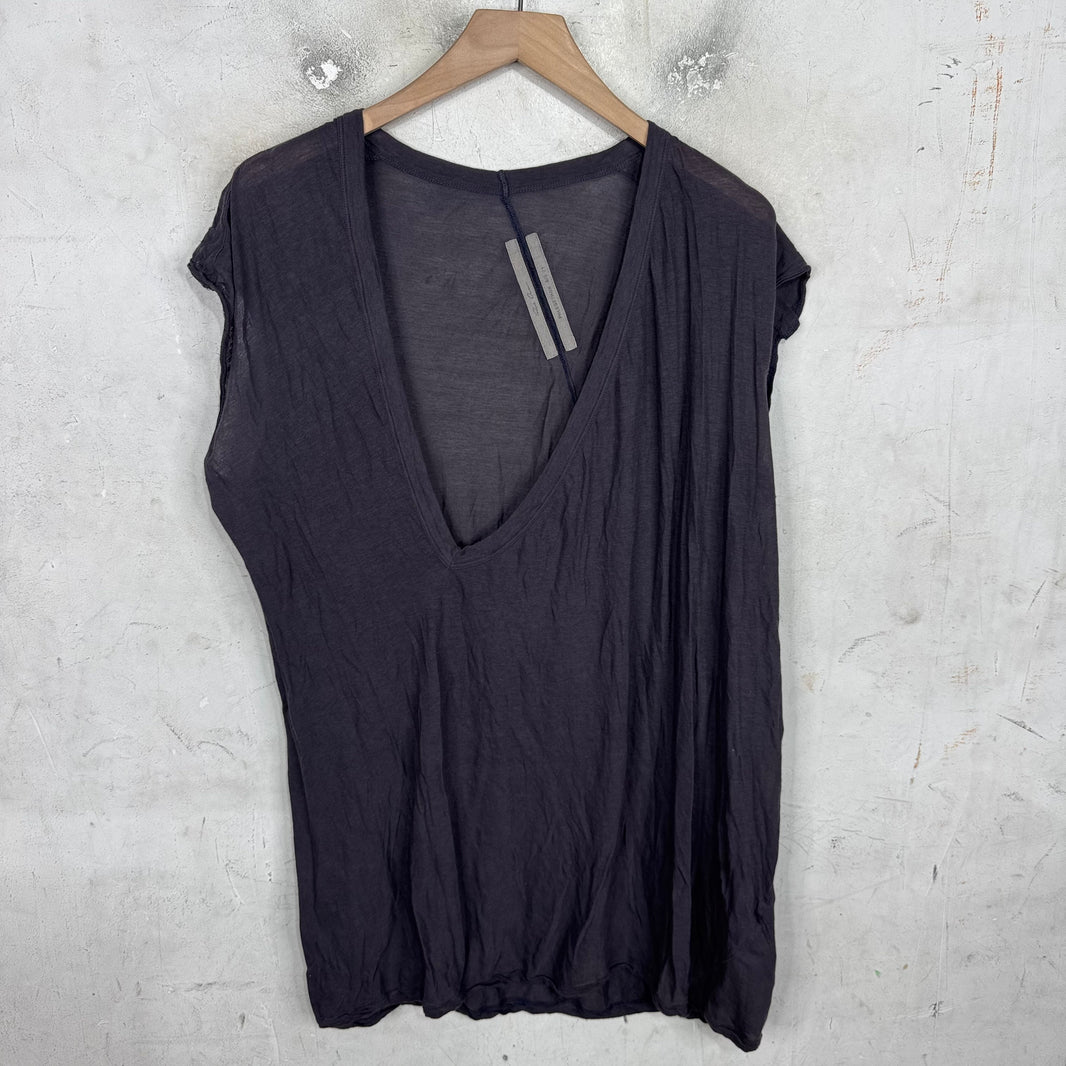 Rick Owens Plum Dylan Sleeveless T-Shirt