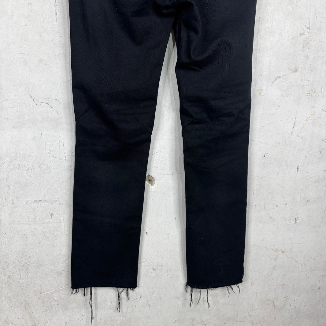Balenciaga Black Distressed Skinny Jeans
