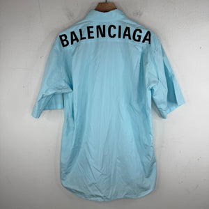 Balenciaga Font Turqouise Shirt