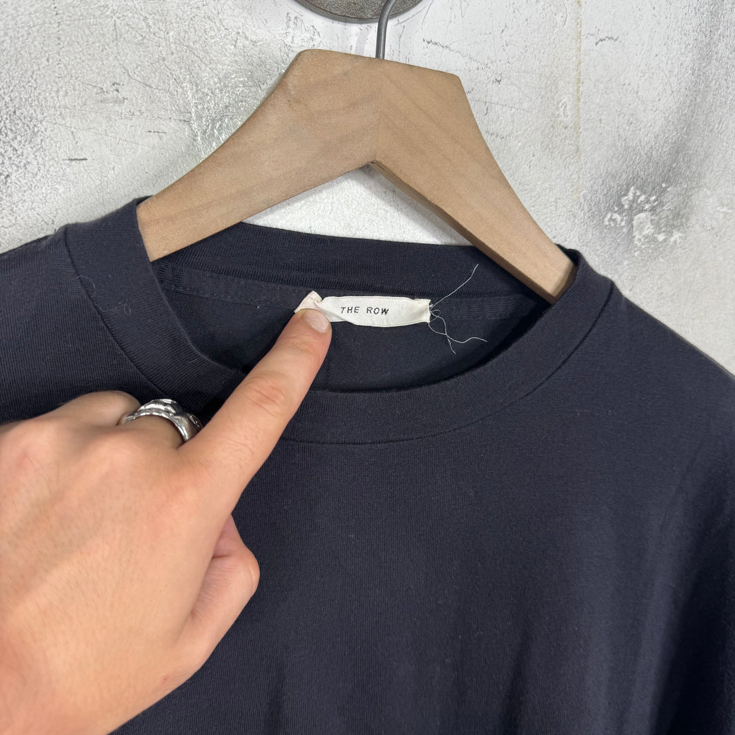 The Row Black Cashmere Blend T-Shirt