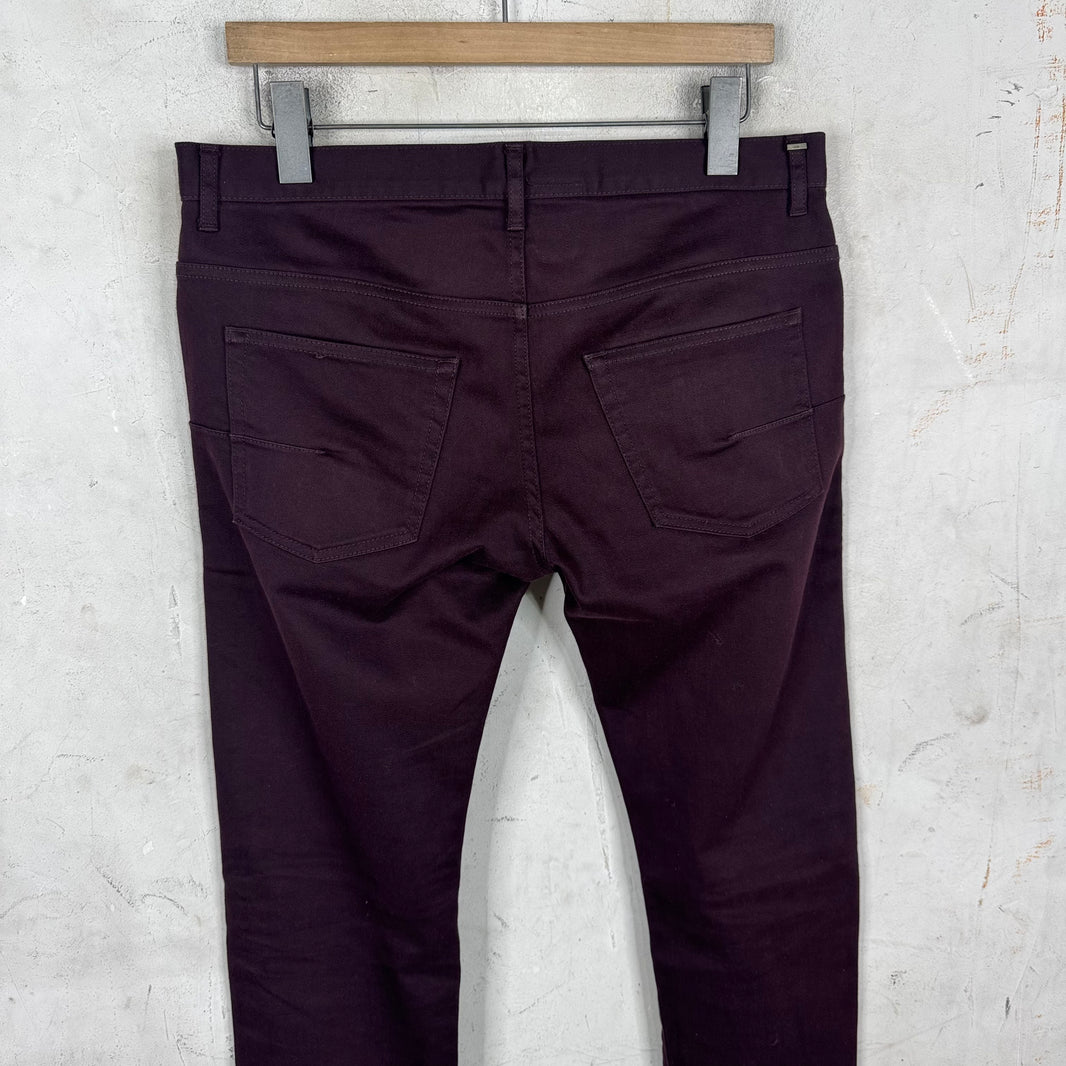 Dior Burgundy Japan Jeans