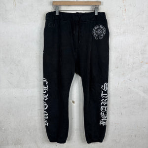 Chrome Hearts Faded Black Horseshoe Sweatpants