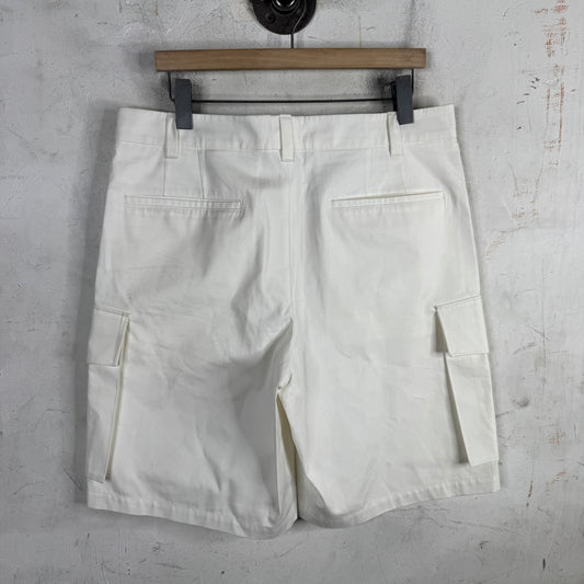 Louis Vuitton White Cargo Patch Shorts