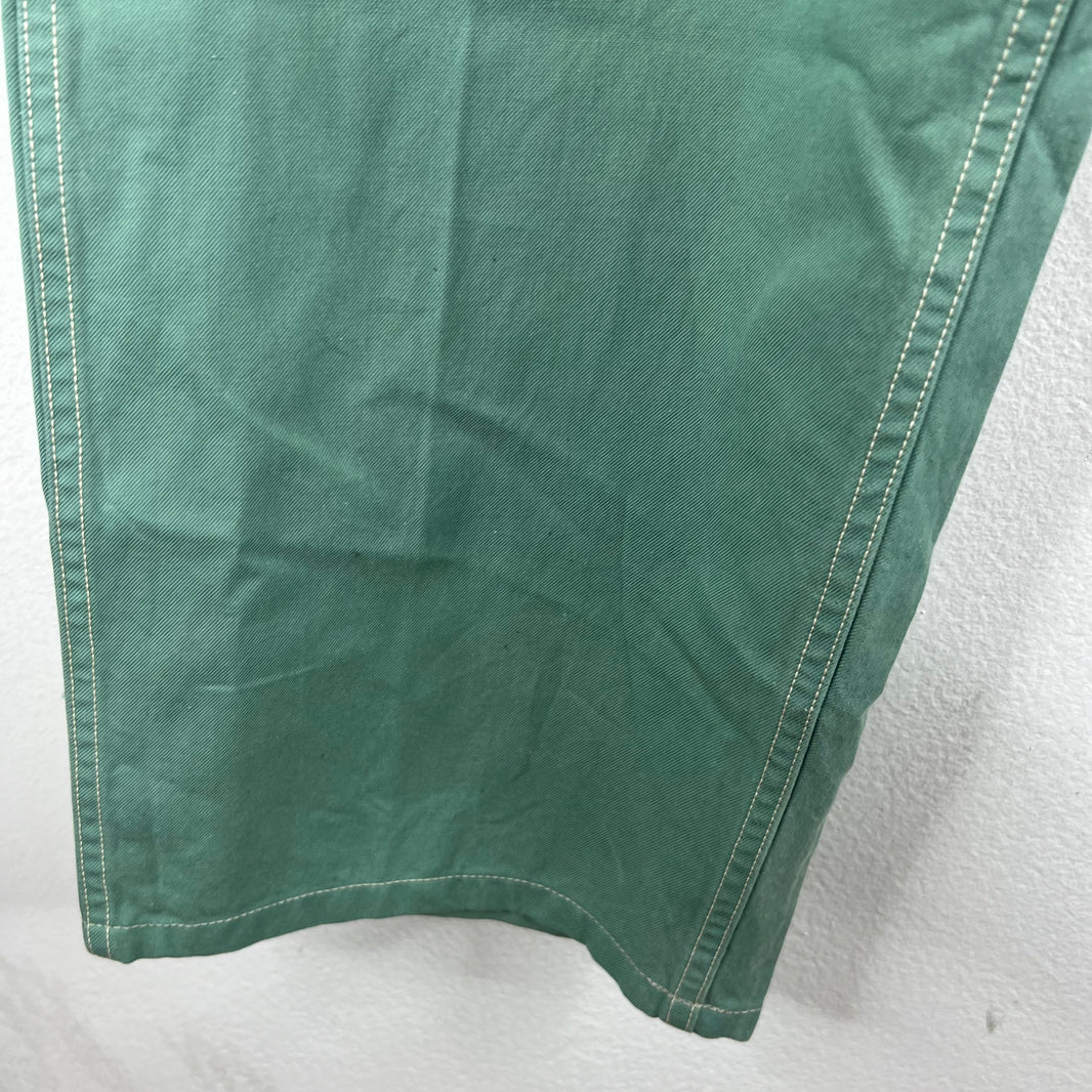 Visvim Green Buckle Back Trousers