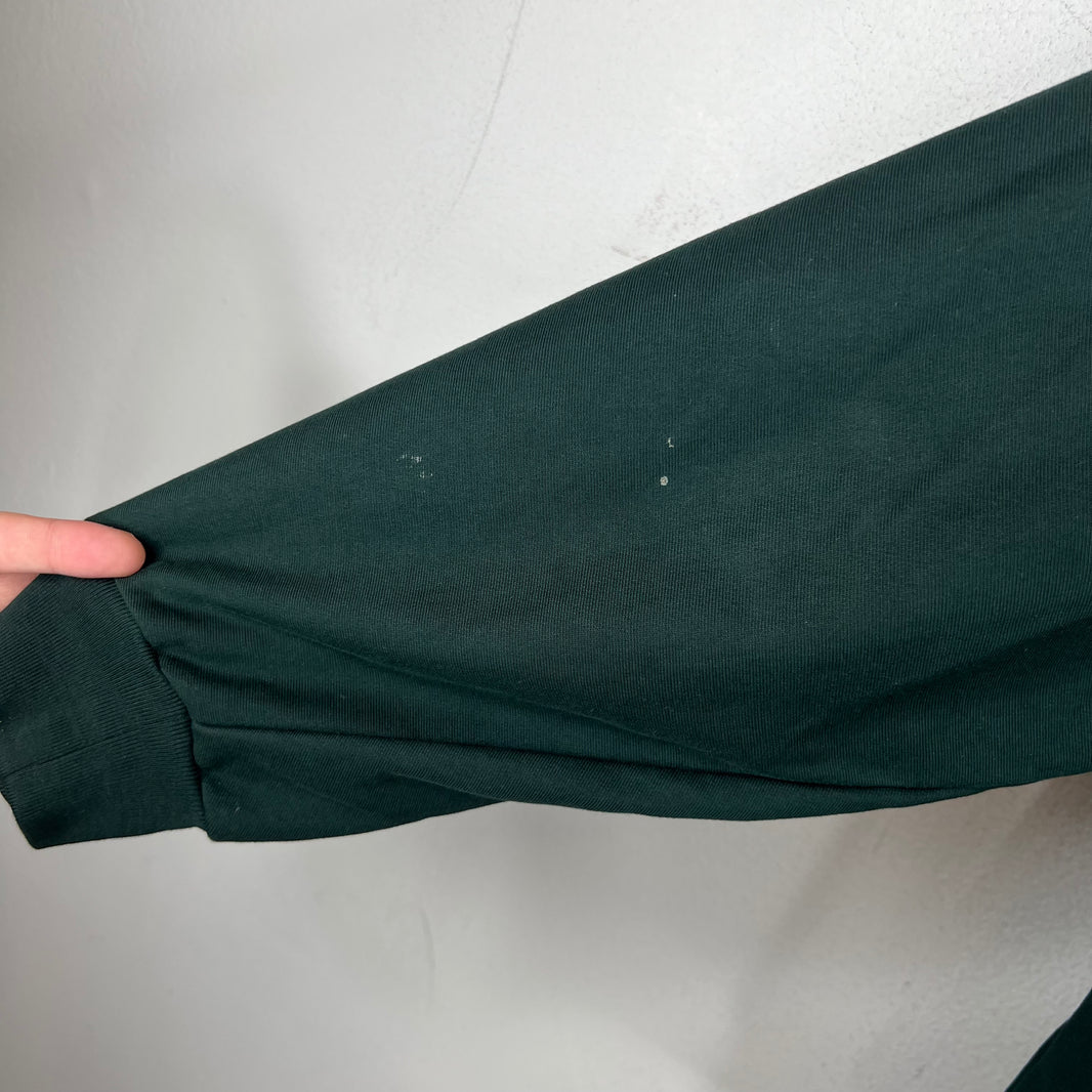 Balenciaga Sample Dark Green Size Sticker Zip Up Hoodie