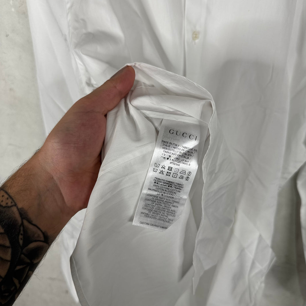 Gucci White Employee Buttoned Shirt