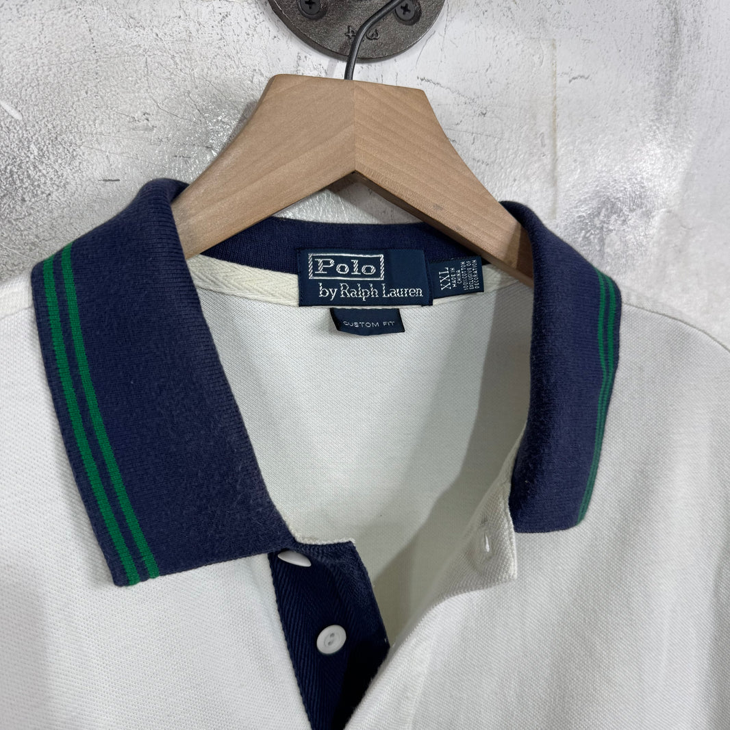 Ralph Lauren White Flag Patched 5 Polo