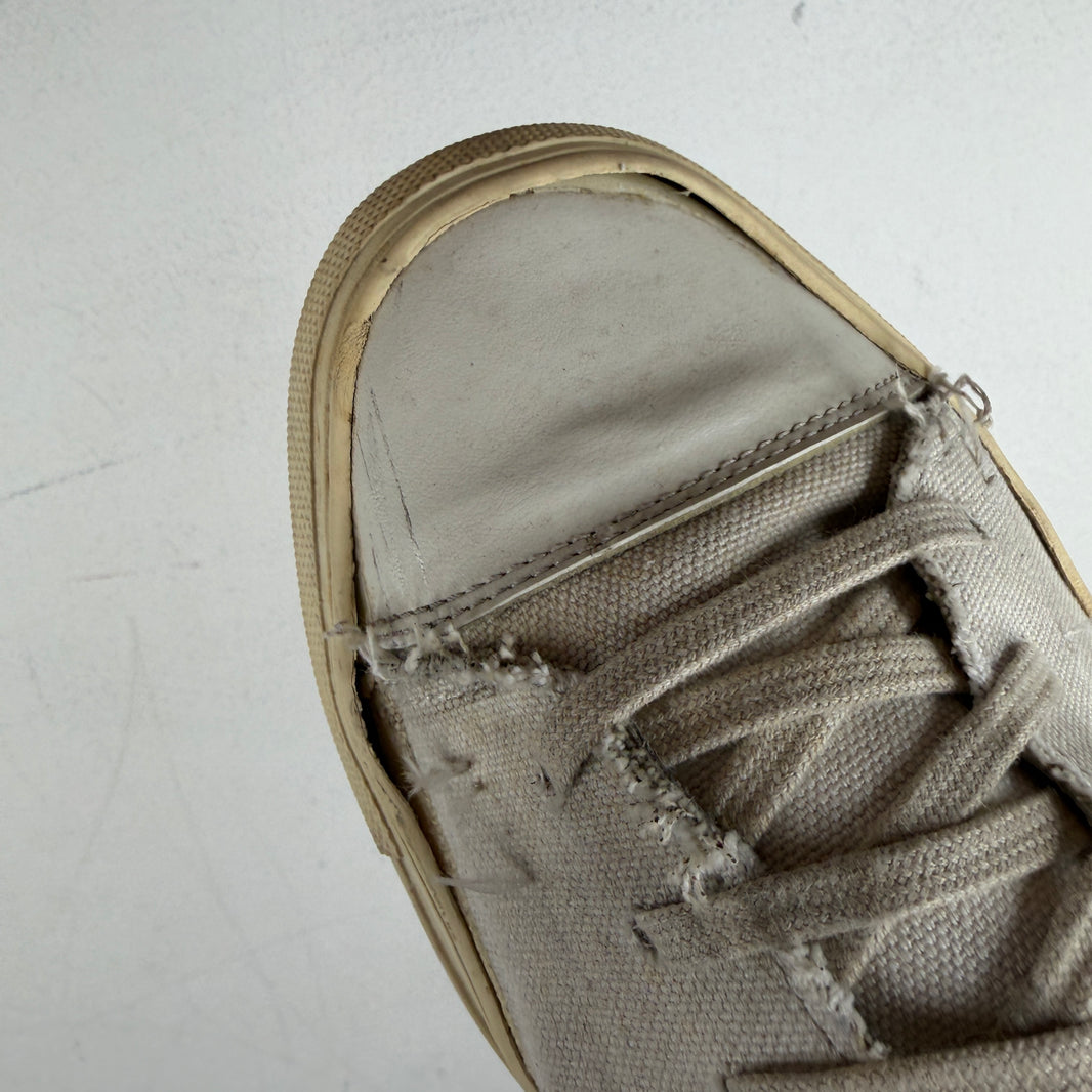 Margiela Deconstructed Canvas High Top Sneakers