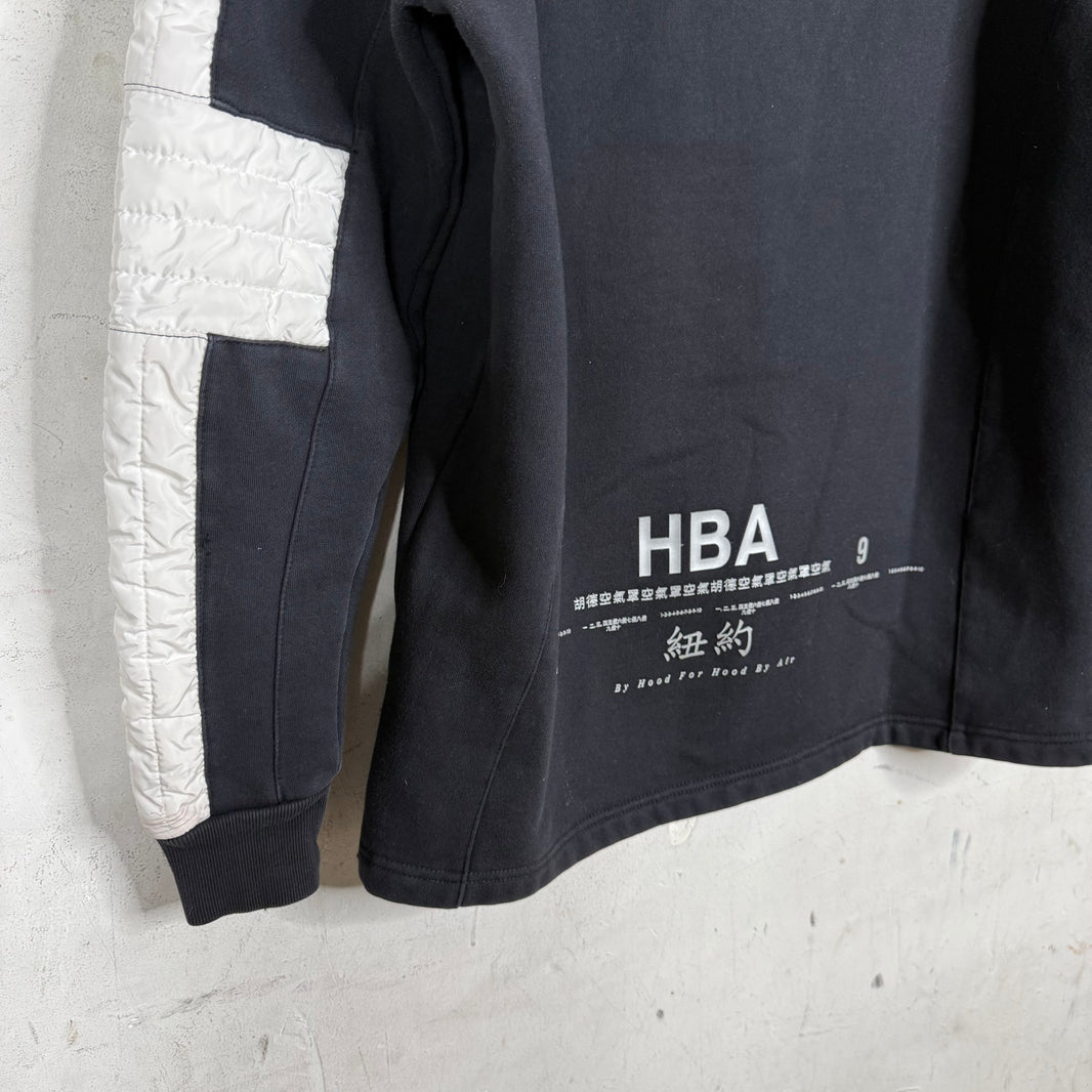 HBA Padded Stripe Crewneck