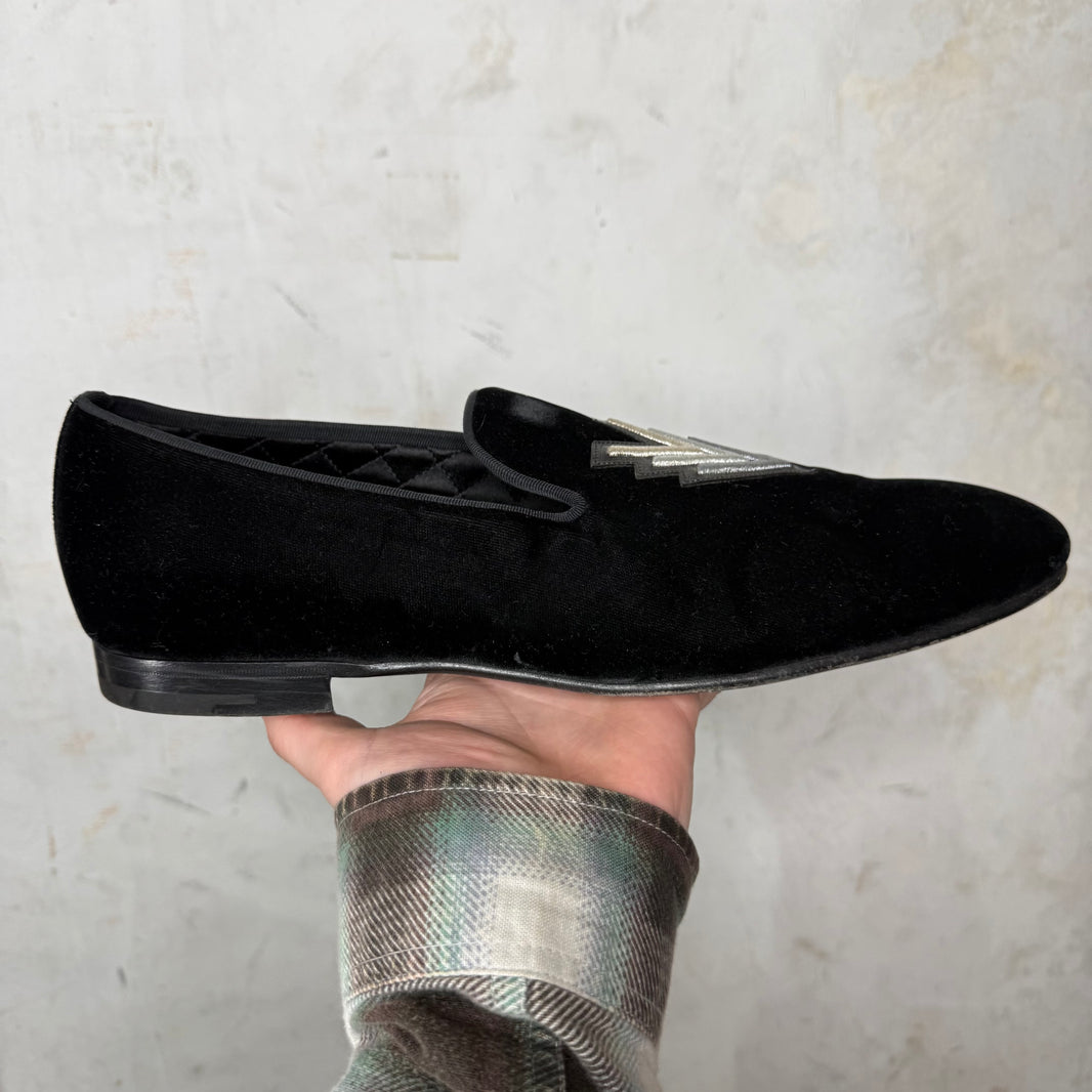 Louis Vuitton Aftershow Velvet Slippers