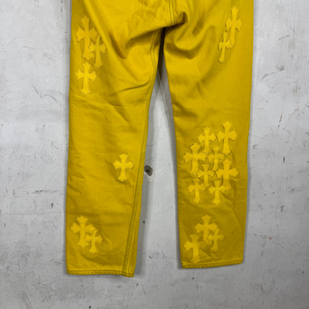 Chrome Hearts x Levis Yellow Patch Jeans