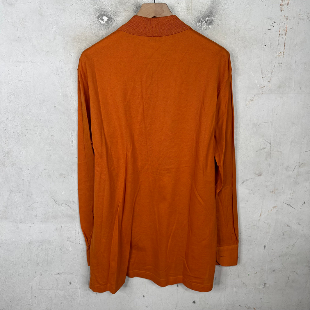 Hermes Orange H Logo Rugby