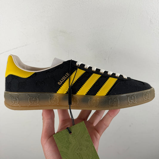 Gucci Adidas Black/Yellow Gazelle Sneakers