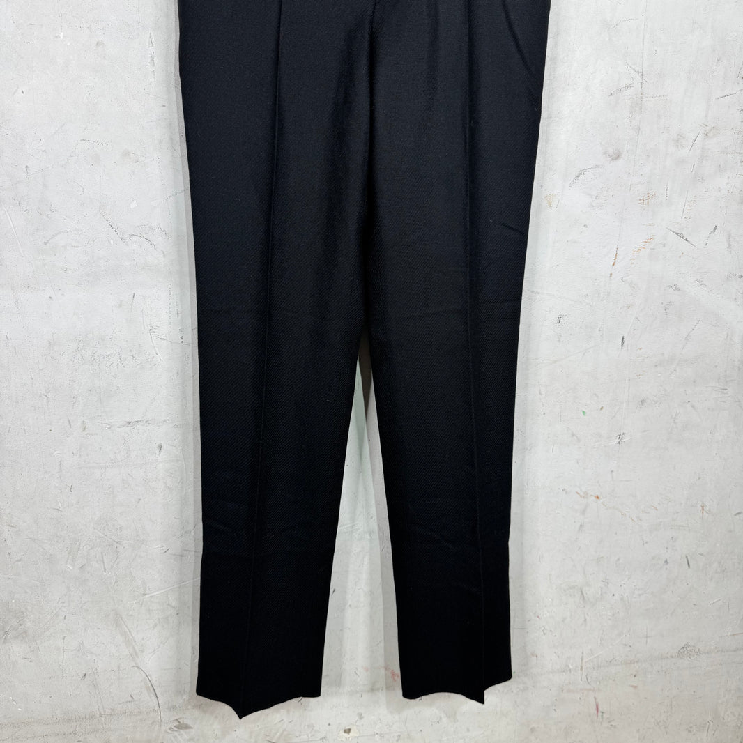 Thom Browne Black Long Wool Trousers