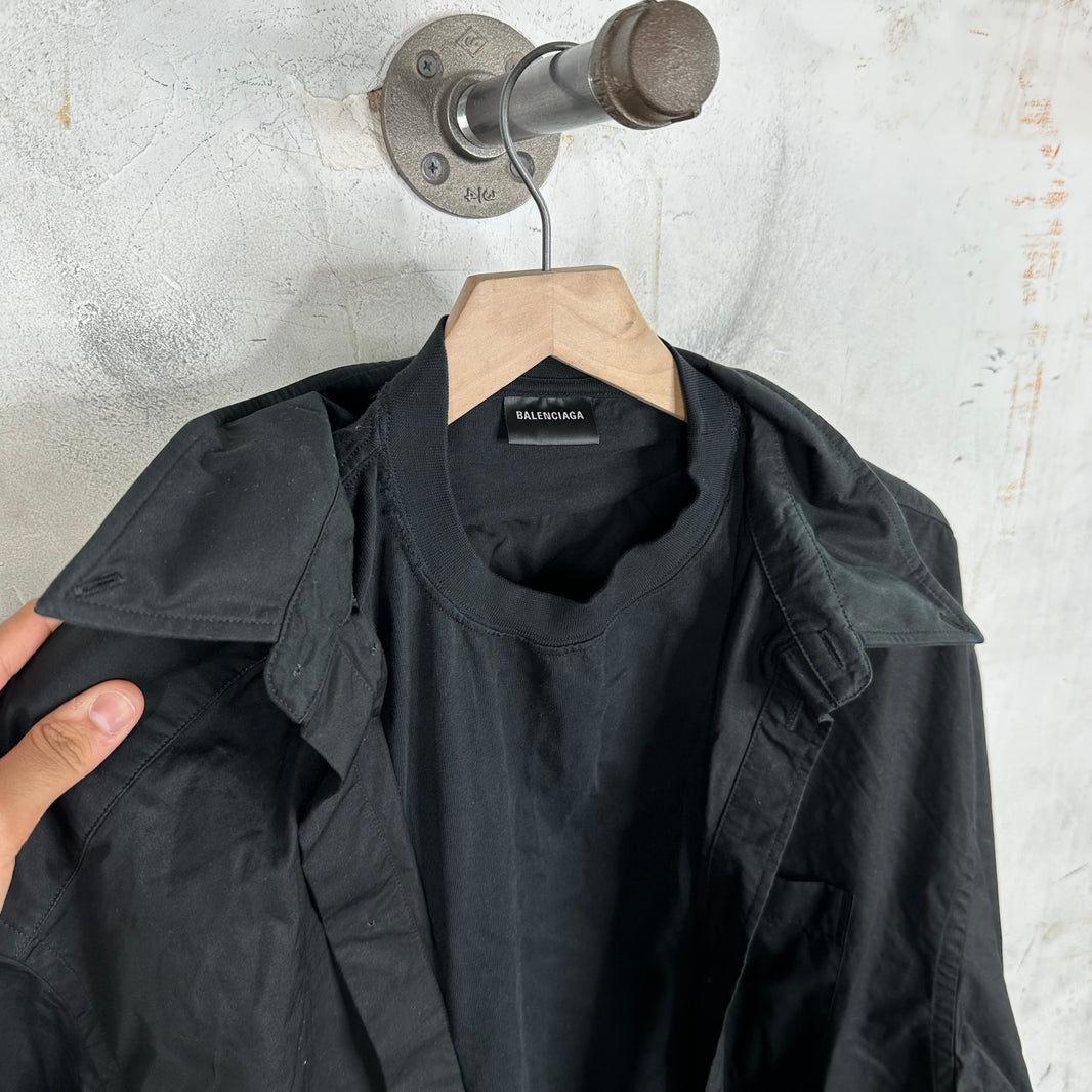 Balenciaga Trompe Layered Overshirt