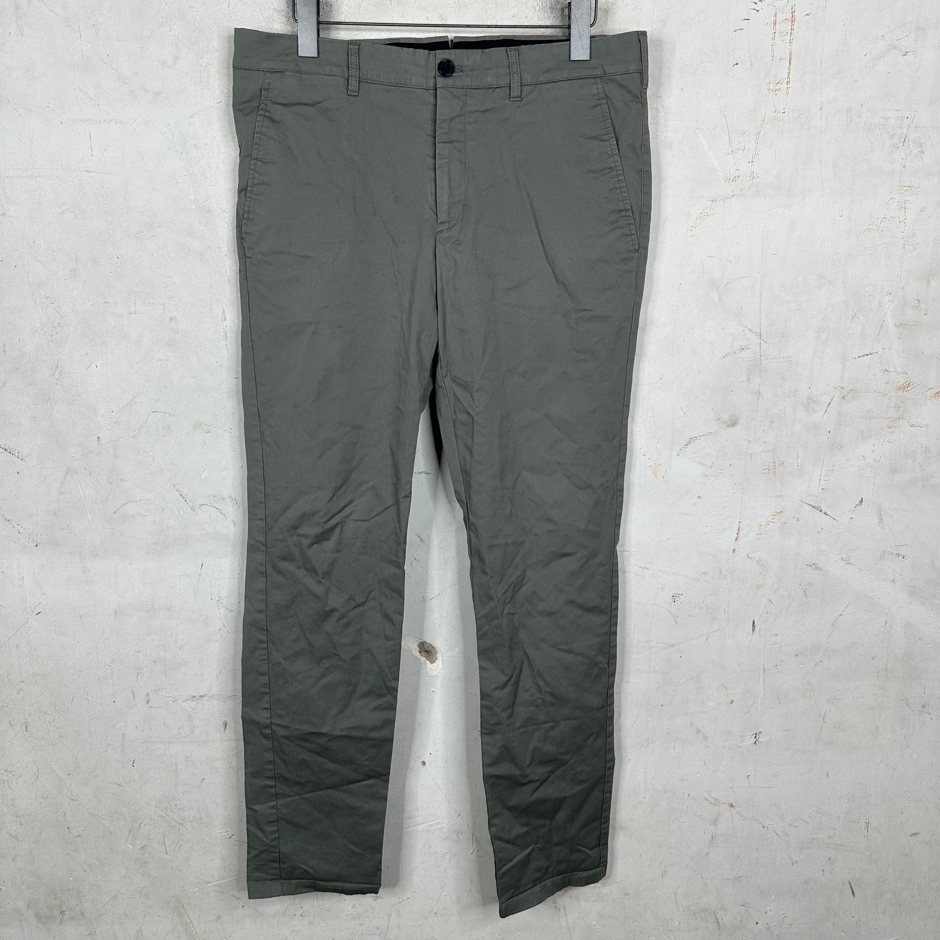 Prada Twill Gray Straight Trousers – www.Lukes.store