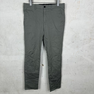 Prada Twill Gray Straight Trousers