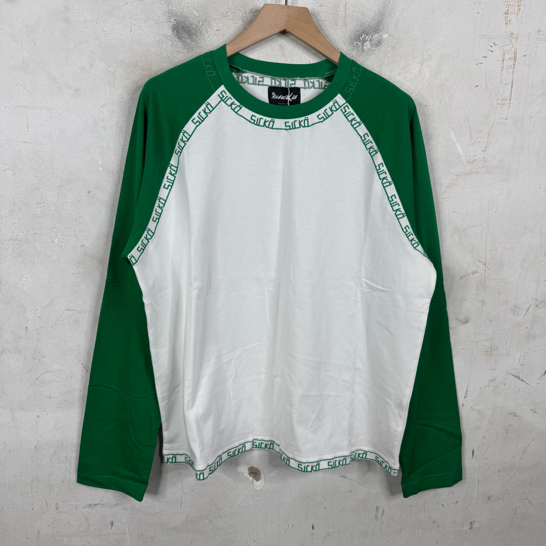 Sicko Embroidered Trim Raglan Shirt