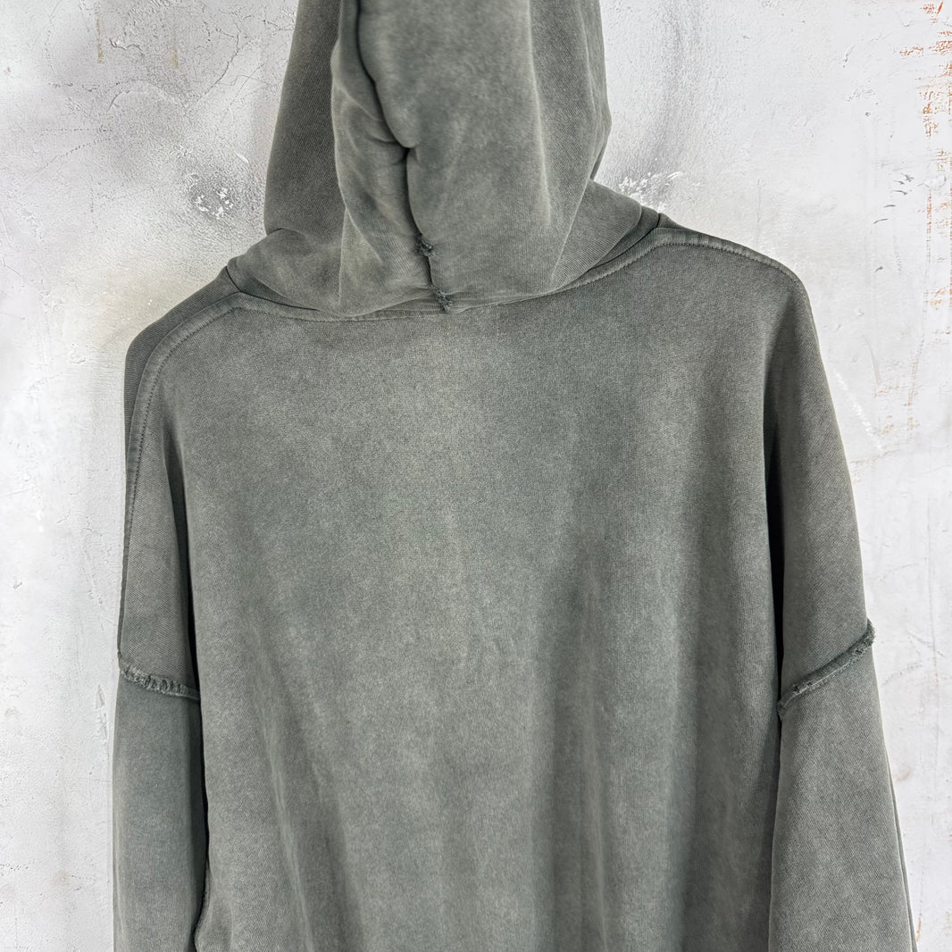 ERD Olive Distressed Logo Hoodie