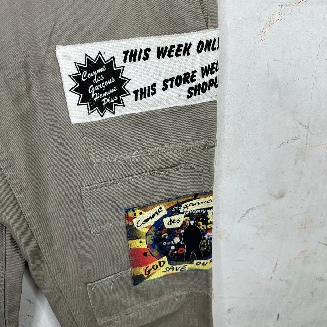 CDG Homme Jamie Reid Patchwork Trousers