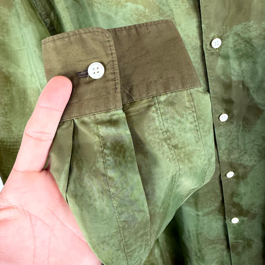 CDG Homme Green Spray L/S Shirt
