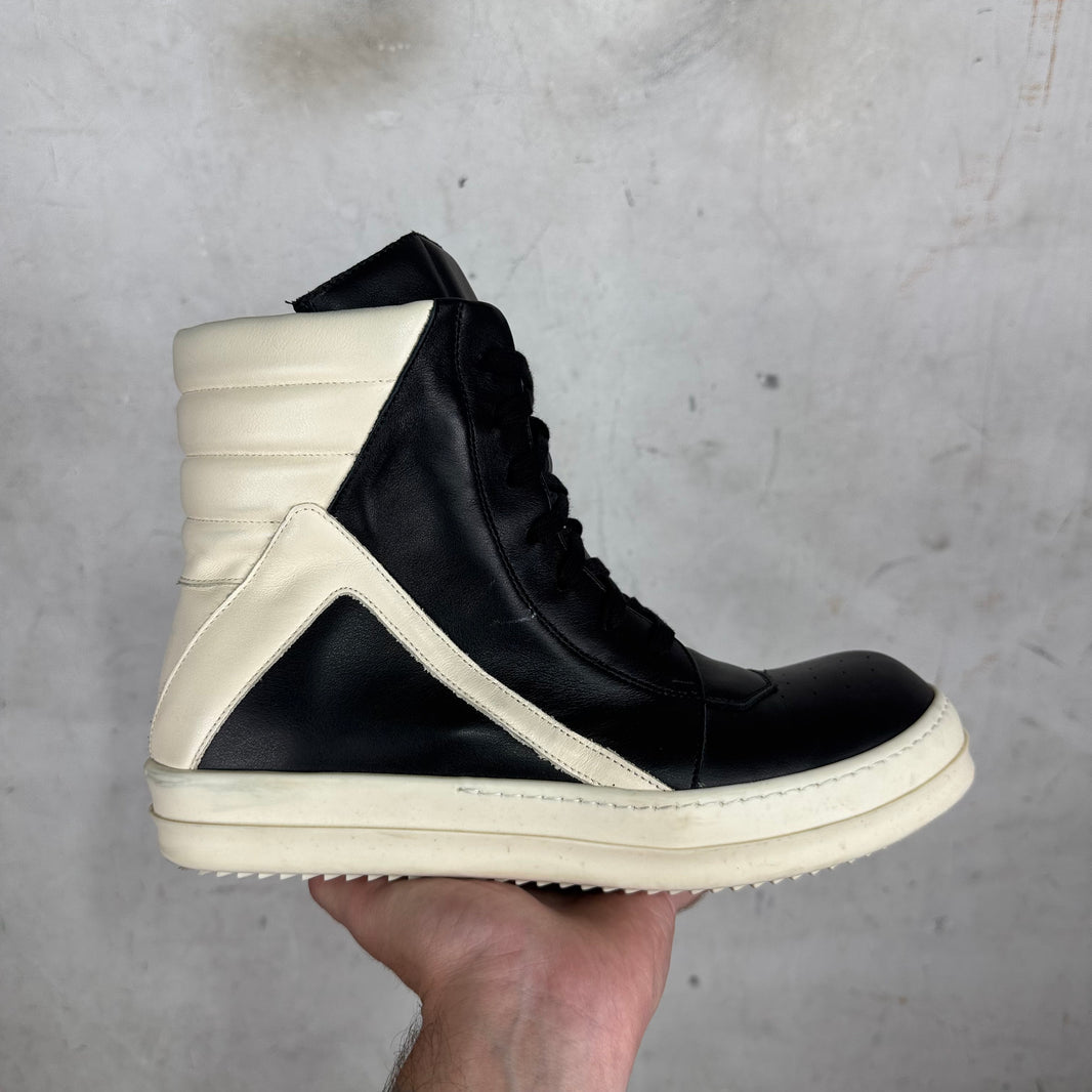 Rick Owens Black Cut Tongue Geobaskets