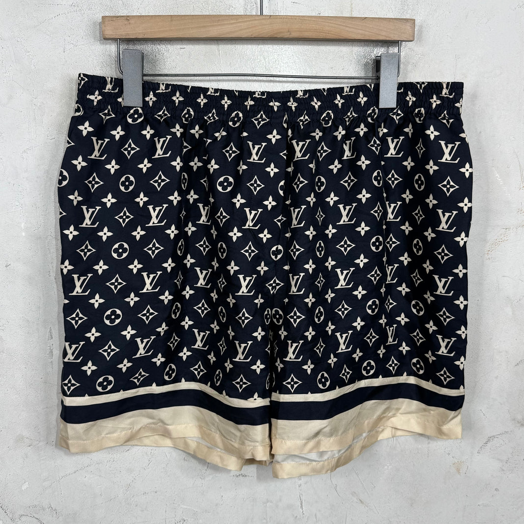 Louis Vuitton Silk Monogram Shorts