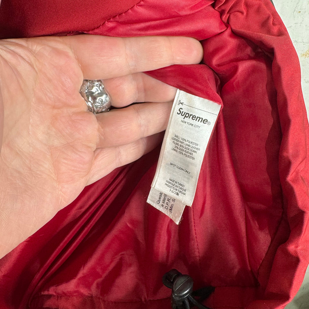 Supreme Nylon Leather Trimmed Star Puffer